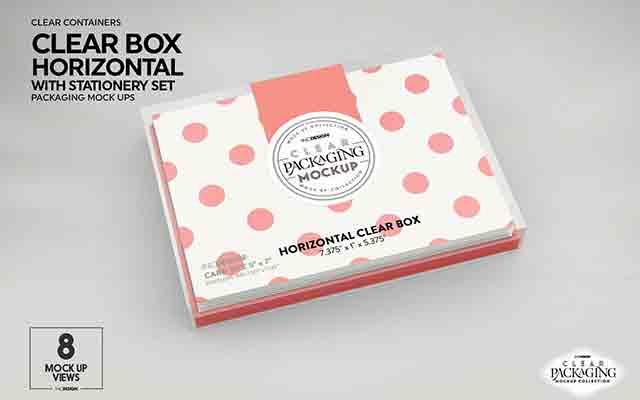 Clear-Box-with-Stationery-Set-Mockup-3963876-Free-Download