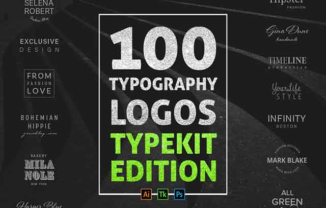 100 Typography Logos Typekit Edition 801801 Free Download