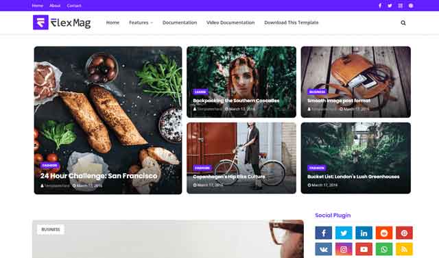 Flex Blogger template
