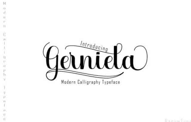 Gerniela Font Script 2526 Handwritten Free Download1