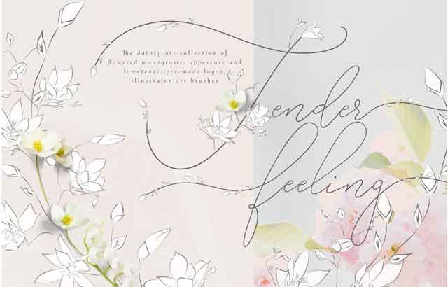 Tender Feeling ~ Monograms/Logos ByOlya.Creative Free Download tender-feeling-monogramslogos-byolya.creative-free-download
