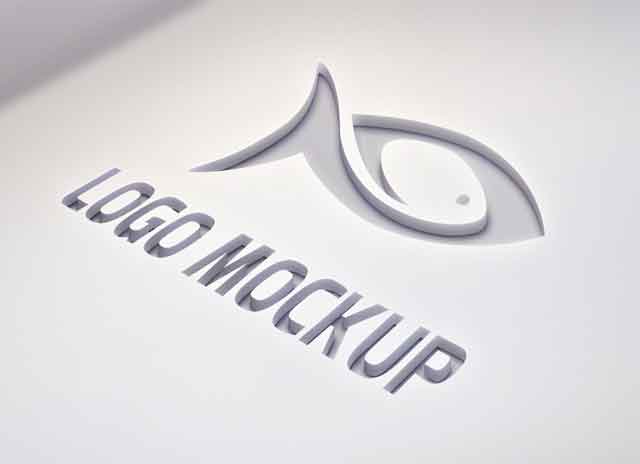 Free Photorealistic Logo Mockup PSD