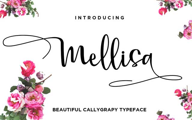 Mellisa Calligraphy Font Mellisa Calligraphy Font