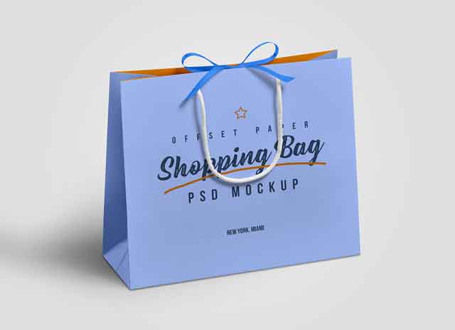 Shopping Bag Logo Mockup Free 1
