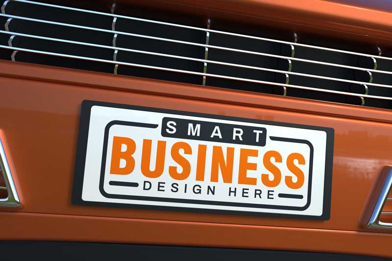 Car-Plate-Logo-Mockup