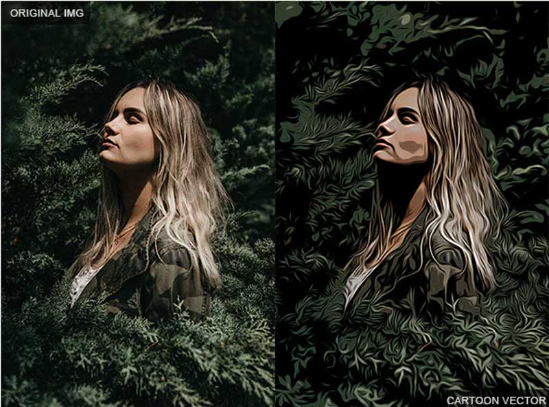 Cartoon Vector Art Photoshop Action Cartoon Vector Art Photoshop Action