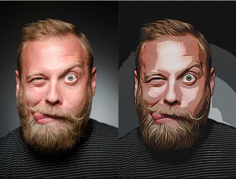 Cartoon Vector Art Photoshop Action Cartoon Vector Art Photoshop Action