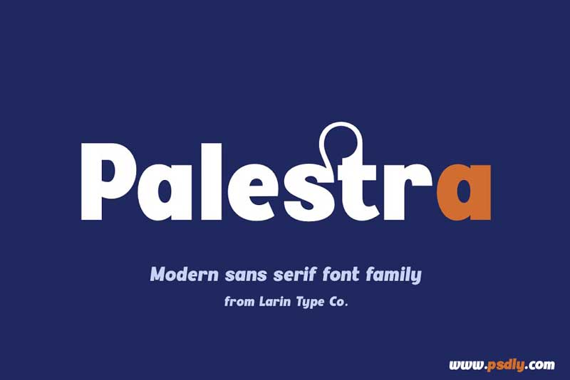 Palestra font Family By Larin Type Co