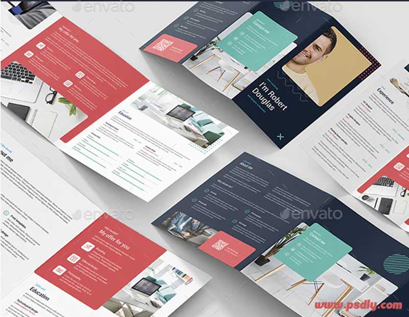 Resume Brochures Bundle Print Templates 5 in 1