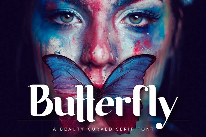 Butterfly Beauty Font 389756