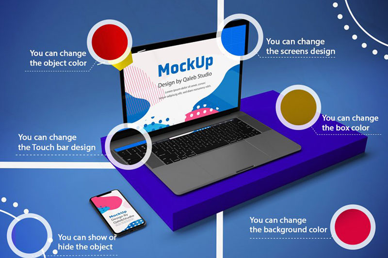 Abstract Responsive Mock Up