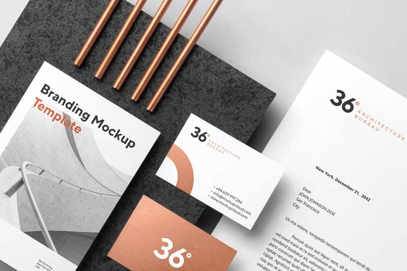 Copperstone Branding Mockup Vol. 1 free download