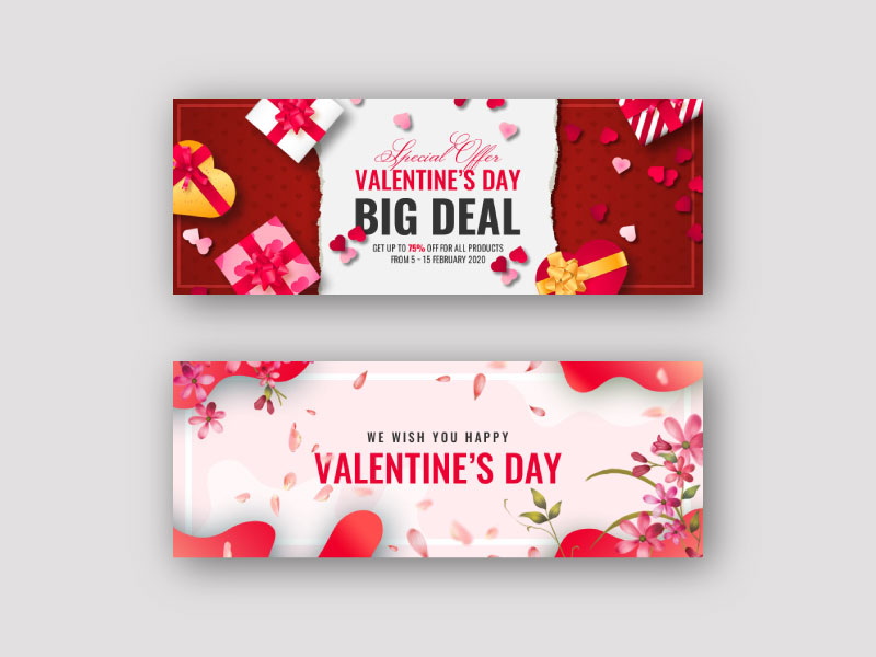 Valentine Facebook Cover & Banner Template