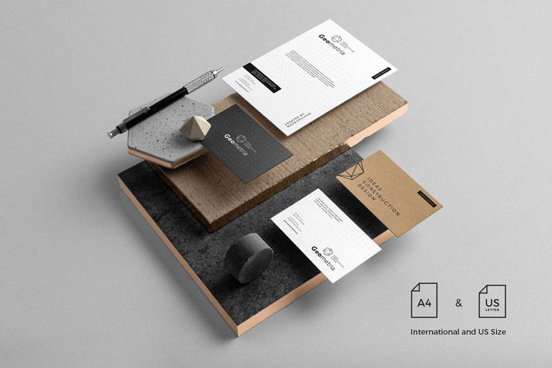 Geometria Branding Mockup 3 Geometria Branding Mockup 2