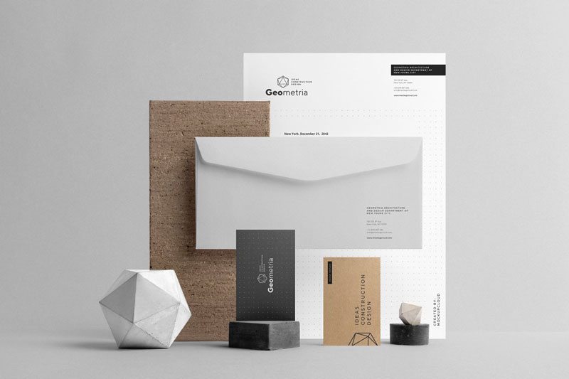Geometria Branding Mockup 4 Geometria Branding Mockup 3