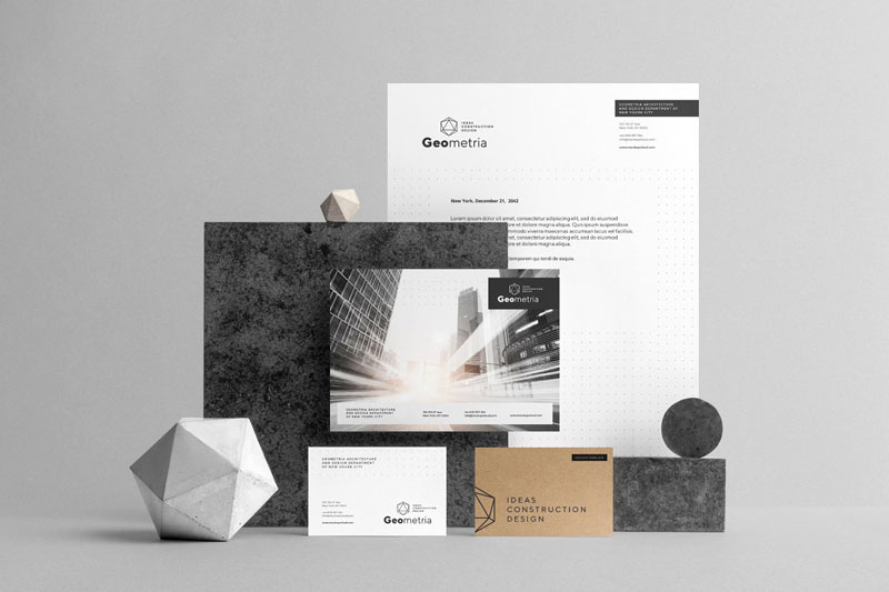 Geometria Branding Mockup 6 Geometria Branding Mockup 5