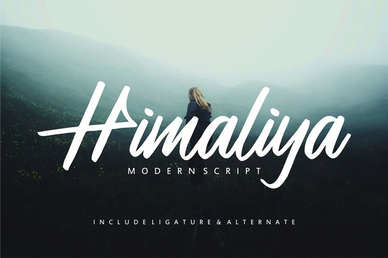 Himaliya Handwritting Script Font