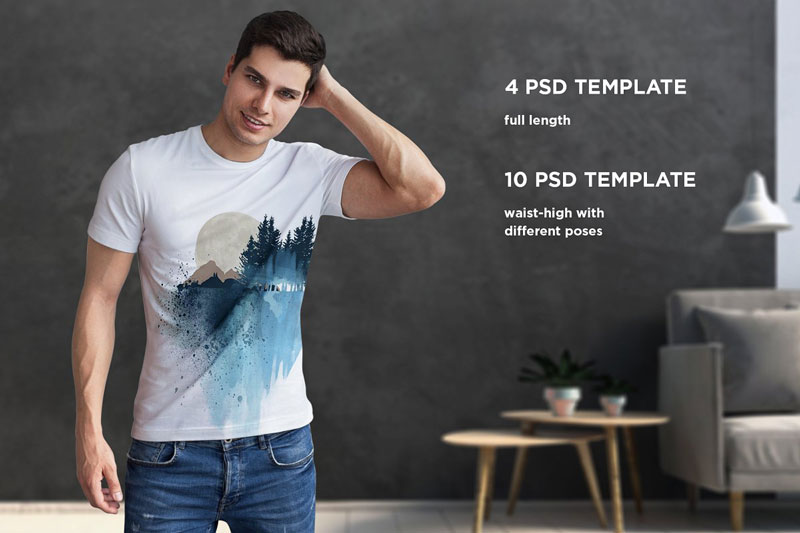 Isolated T Shirt Mock Up 3