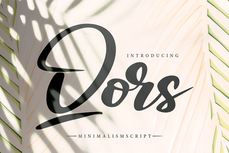 Qors Minimalism Script Font