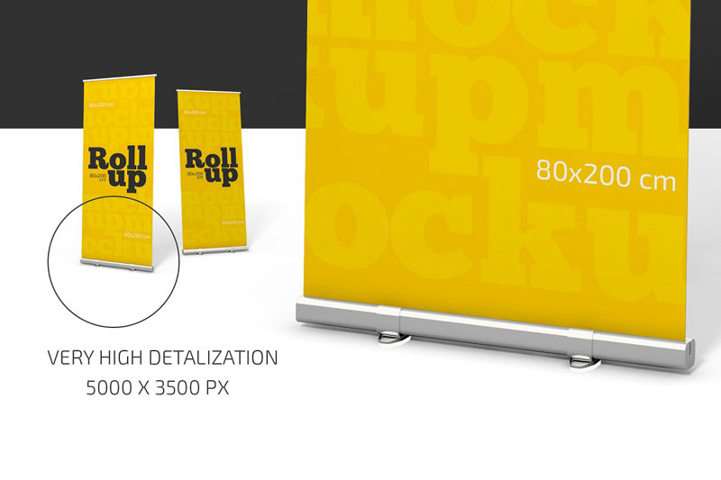 Roll Up Banner Mockup 2