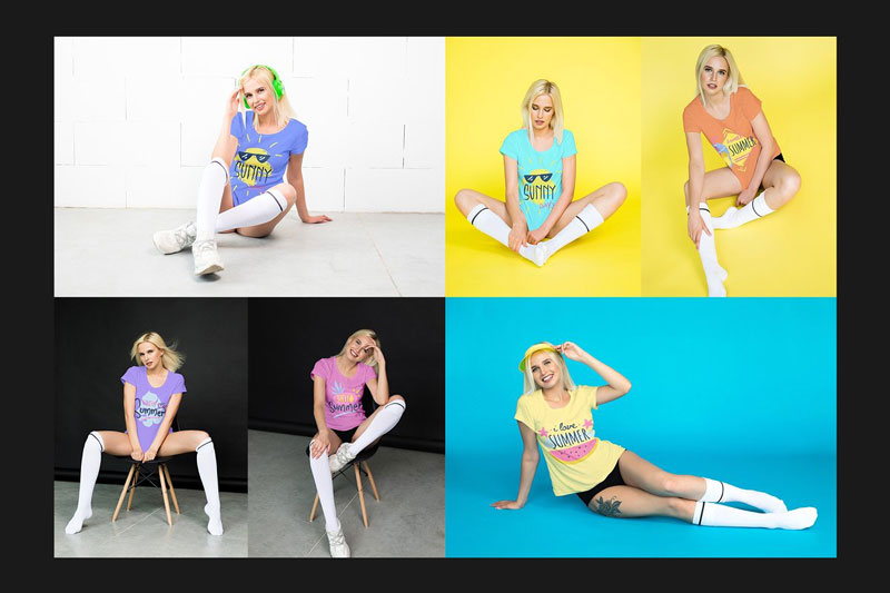 T-Shirt Mock-Up Set 4 T Shirt Mock Up Set 2