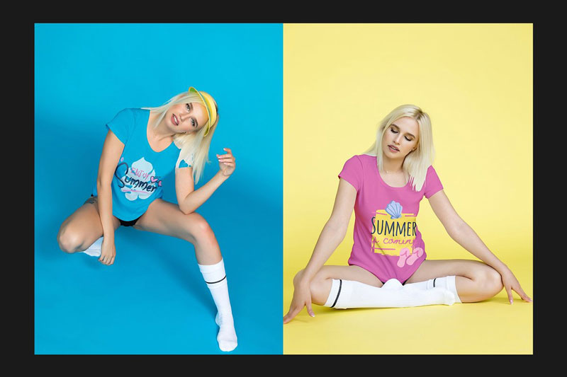 T-Shirt Mock-Up Set 6 T Shirt Mock Up Set 4