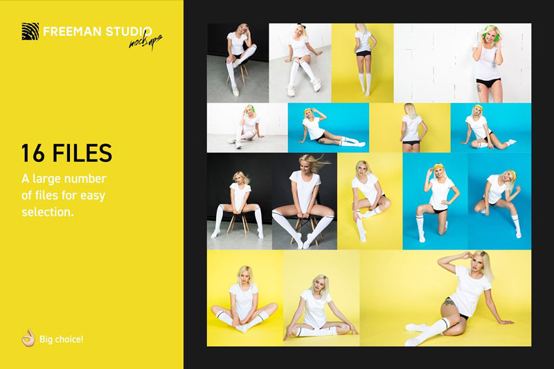 T-Shirt Mock-Up Set 8 T Shirt Mock Up Set 6