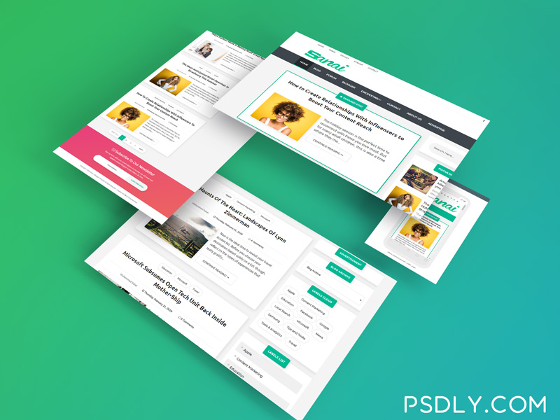 sanai blogger template