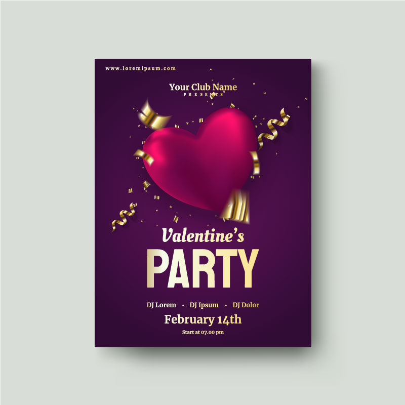 valentines day flyer