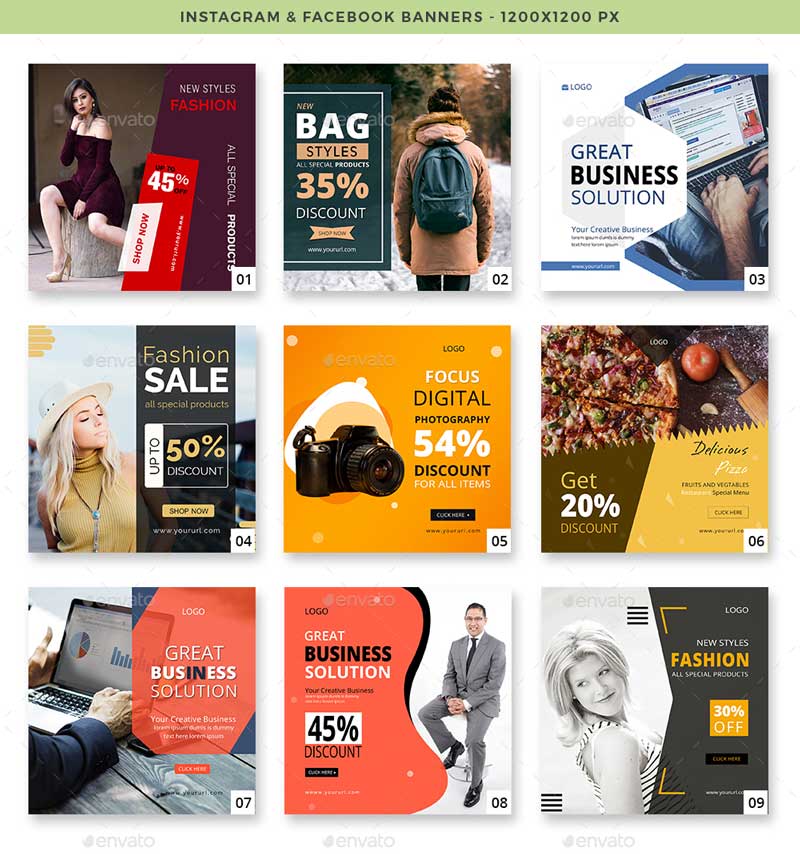 50 Instagram and Facebook Banners