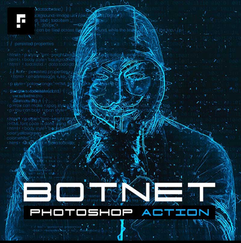 Botnet Photoshop Action Free Download