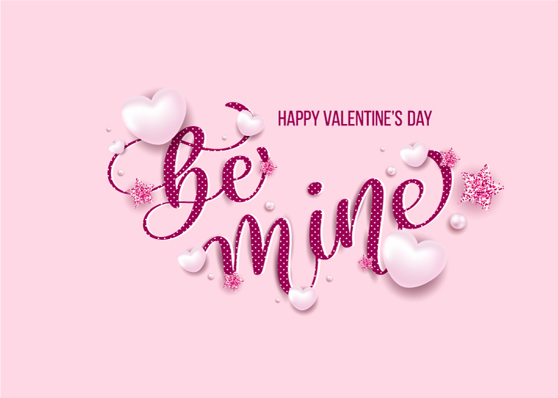 Happy valentine day festive sparkle layout template design 2