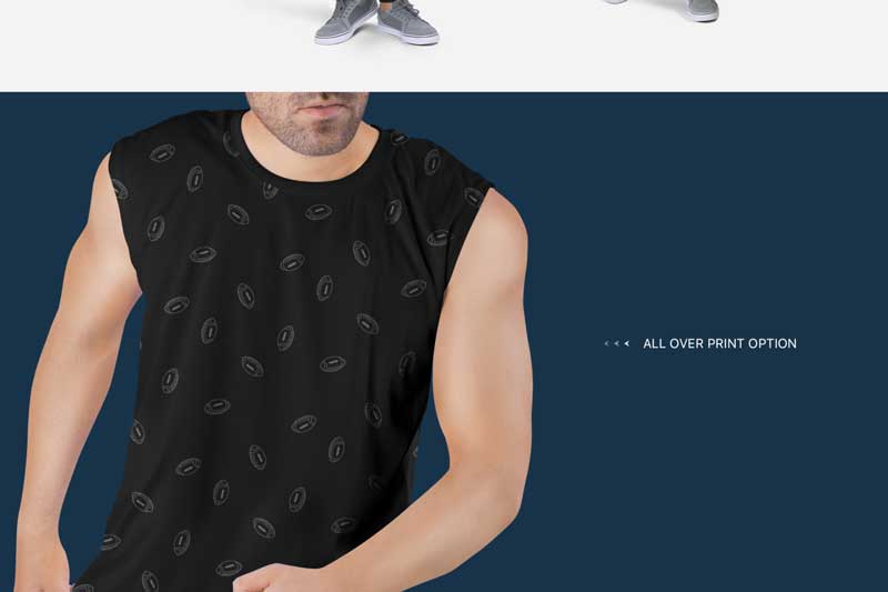 Mens Sleeveless Shirt Mockup Set 6 Men2527s Sleeveless Shirt Mockup Set 5