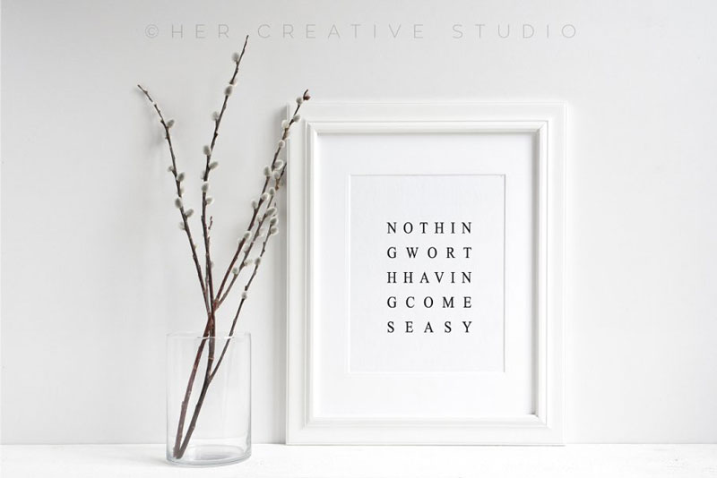 Minimalist Picture frame Mockup