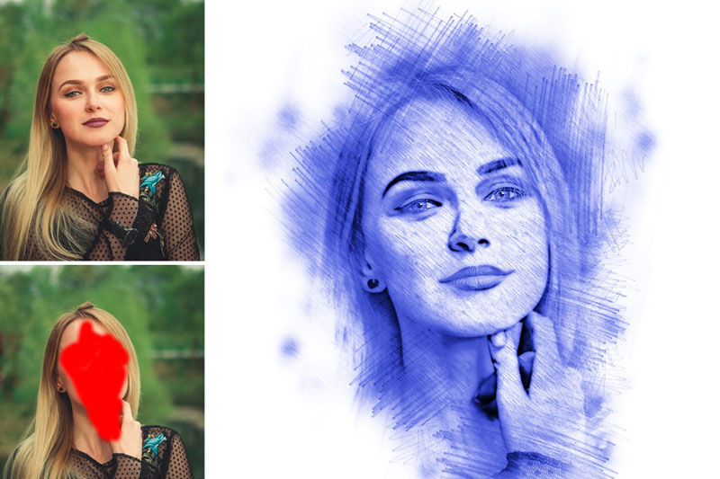 Pencil Sketch Photoshop Action 3