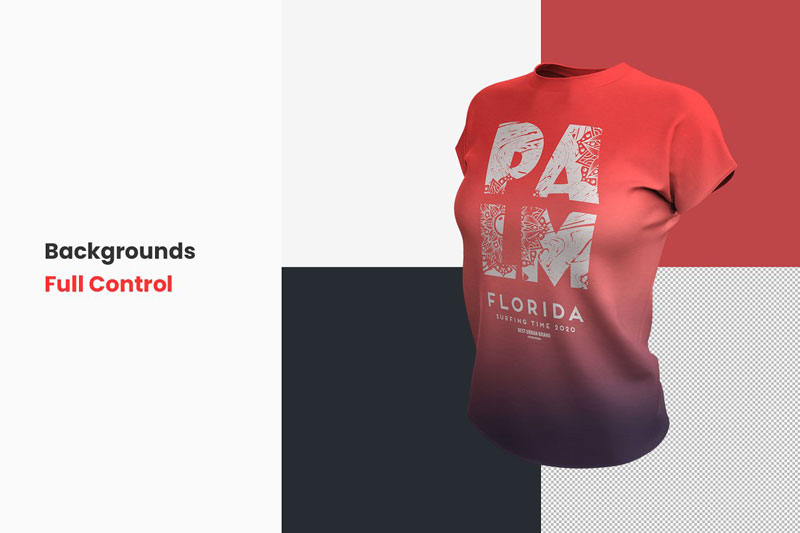 Realistic Women T-Shirt Mockup 3991699 Realistic Women T-Shirt Mockup 3991699