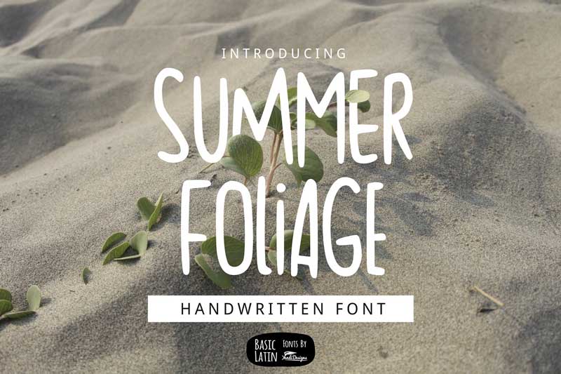Summer Foliage Font Free Download