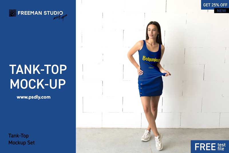 Tank Top Mock Up Set 3881252