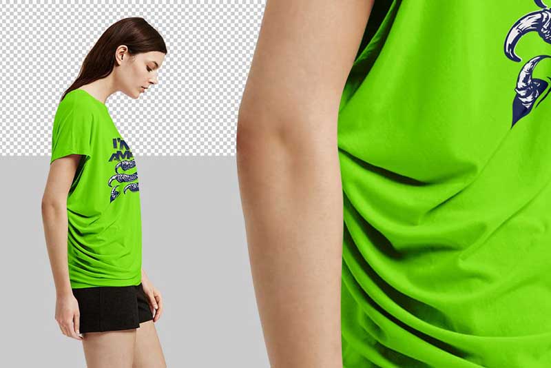 Women T-shirt Mock-up 1761134 Women T-shirt Mock-up 1761134