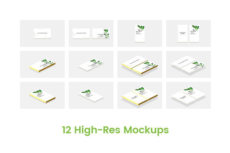 12 Simple Business Card Mockups 2008033 2