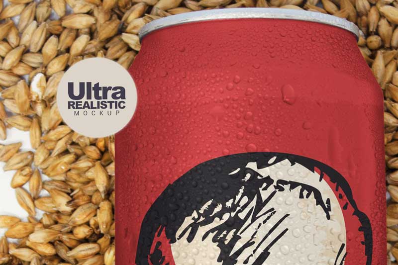 16oz Malt Beer Can Mockup 4733848 16oz Malt Beer Can Mockup 4733848