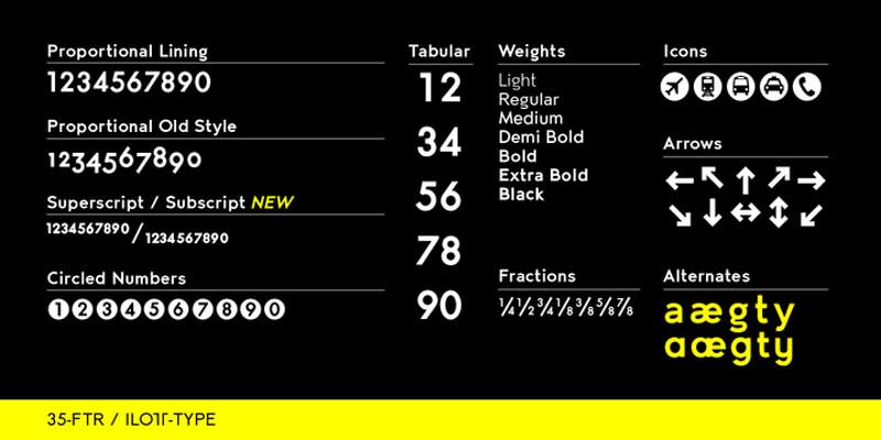 35-FTR Font Family 3 35 FTR Font Family