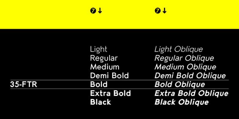 35-FTR Font Family 2 35 FTR Font Family Psdly