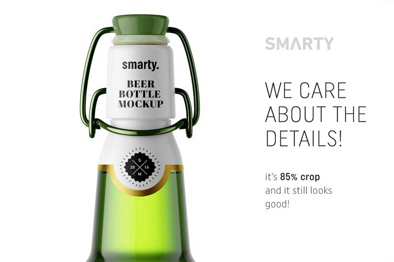 Beer bottle mockup 3
