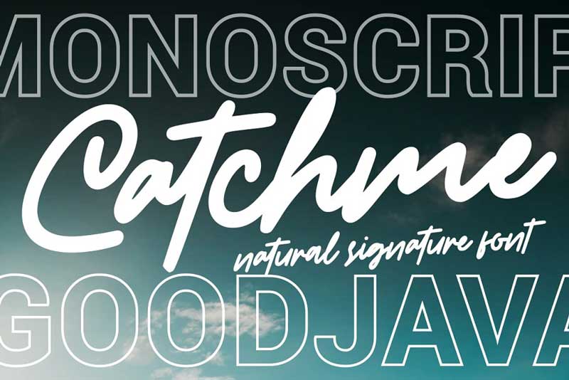 Catchme Signature Font