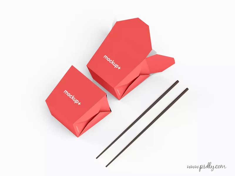Chinese Noodles Packaging Free PSD Mockup