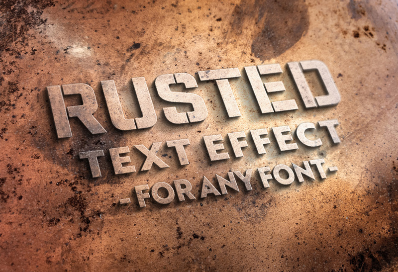 Copper Metal Text Effect Mockup 3 Copper Metal Text Effect Mockup 1