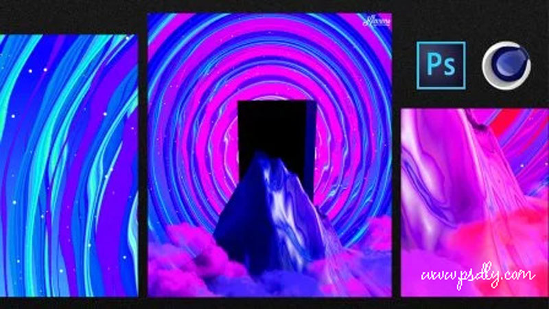 Create a Vivid Iridescent Artwork Using Cinema4D and Photoshop