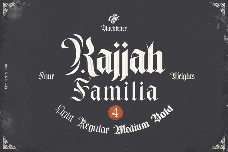 Creativemarket Rajjah Familia Font 4614081 Free Download