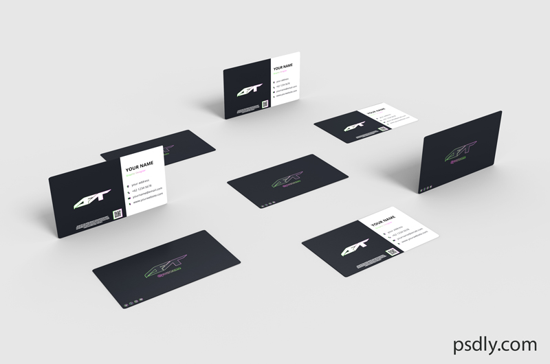 Elegant business card mockup Premium PSD Free